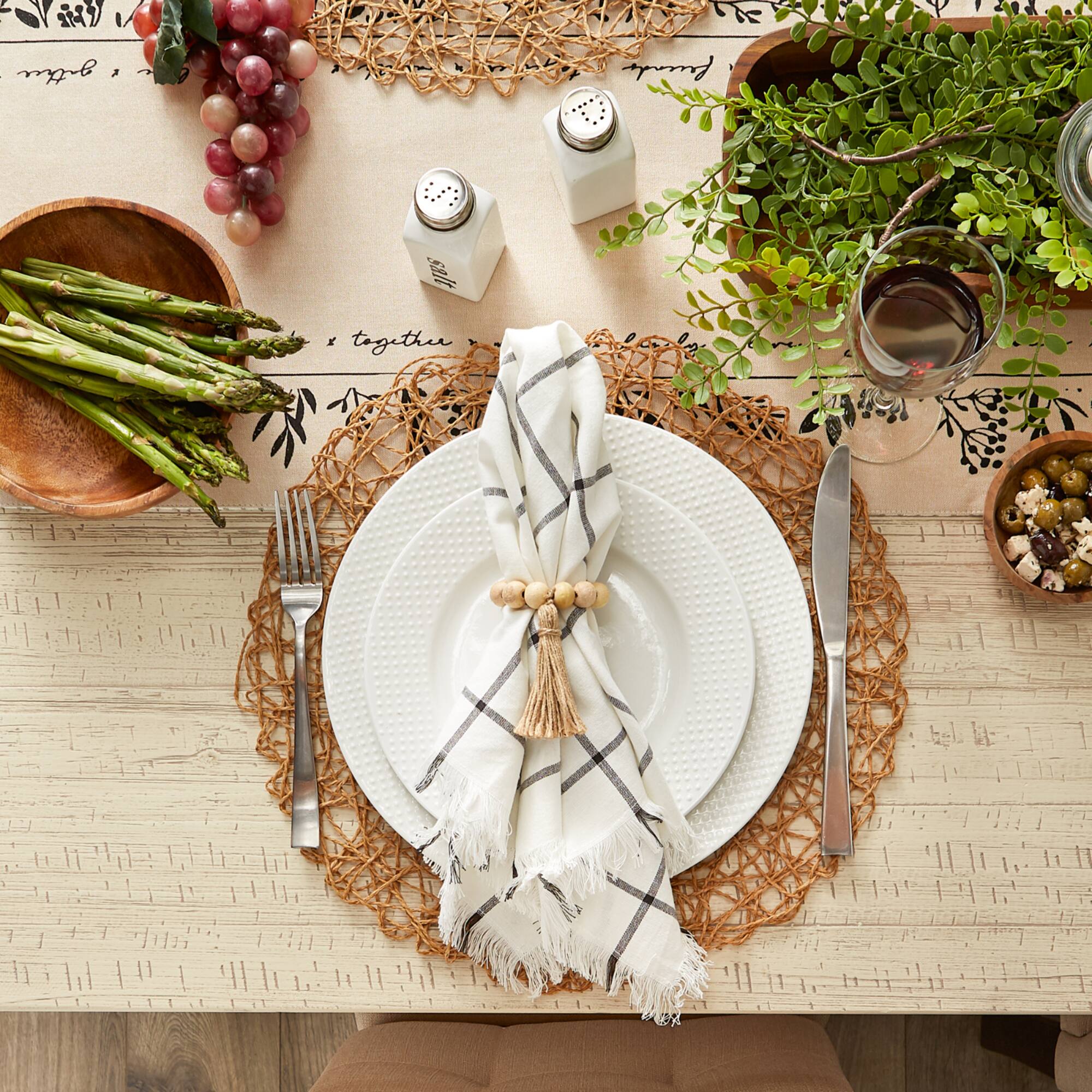 Tassel Napkin Ring, 6ct.